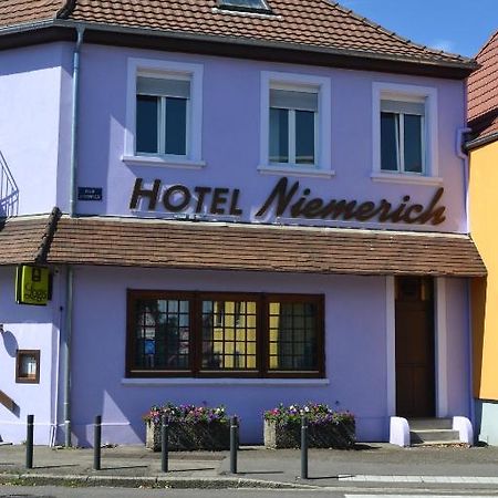 Hotel Restaurant Niemerich Pulversheim Bagian luar foto